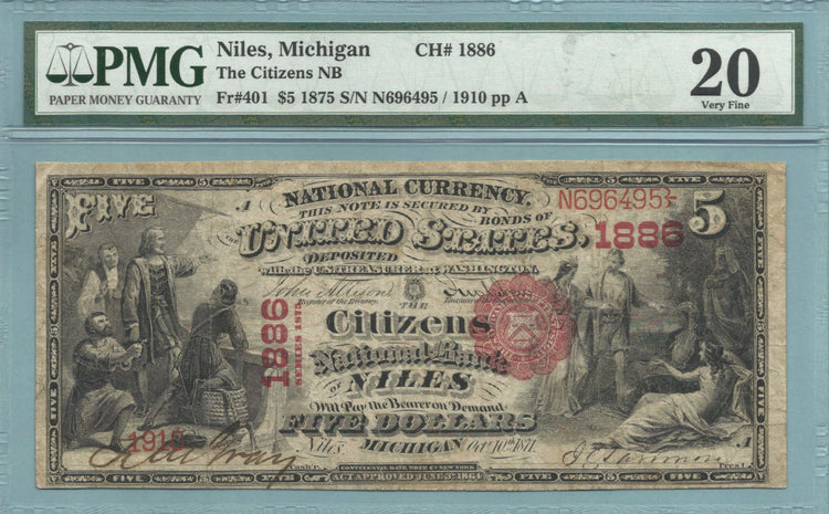 US Large Size Slab National Banknotes