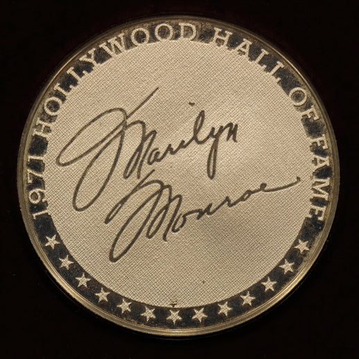 USA 1971-FM "Marilyn Monroe" Stering Silver Proof Medal in Hollywood HOF Holder