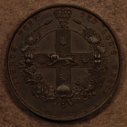 Australia "Exibition of Women's Industries" Sydney 1888 Bronze ChAU - 40mm