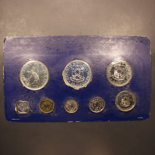 Philippines 1976 8pc BU Specimen Set in Original Blue Card