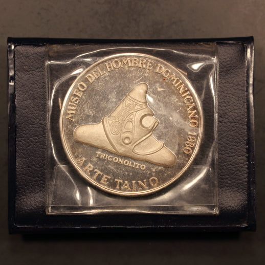 Domincan Republic Medal 1980 "Arte Taino - Cemi-Vaso Efigie" 28g - 40.5mm Proof