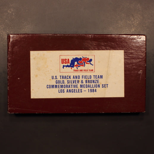 USA - Track & Field LA 1984 3pc Set - Gold, Silver, Bronze Torch Run Medallions