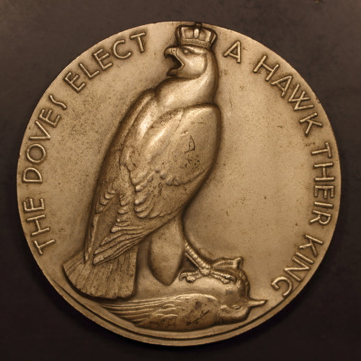 The Society of Medalist 21st Issue 1940 "Hawk - Dog" Silver Plated - 73mm - EF