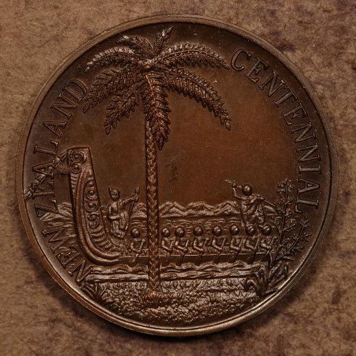New Zealand Centennial Bronze Medal 1940 - 38.5mm - Uncirculated