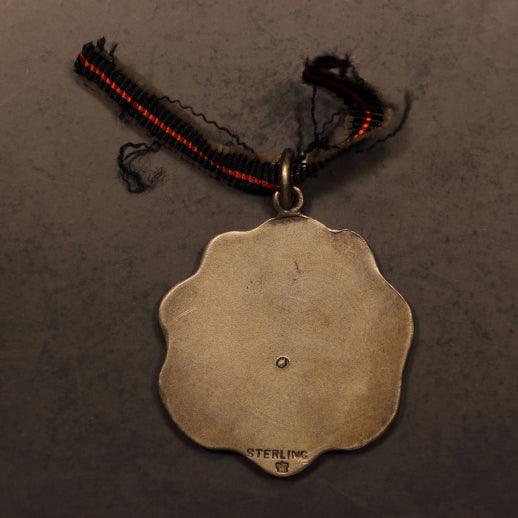 Football - Soccer Award Medal ND(c.1900s) 33mm - Gold Disc on Silver - AU