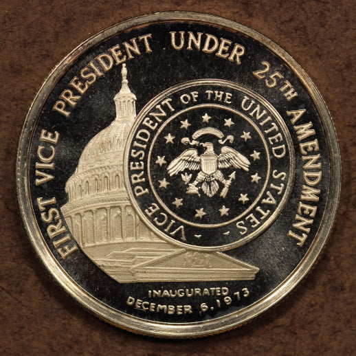 USA Gerald R. Ford 1st VP then President Never to be Elected Silver Medal 26.7g