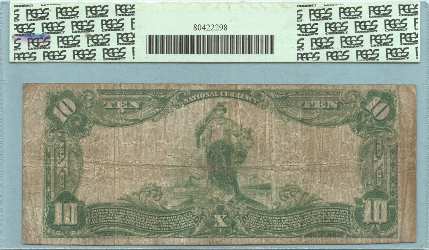 $10 National Currency 1902-PB - Ch#6135 - Bolivar NB, Bolivar, PA - PCGS 12