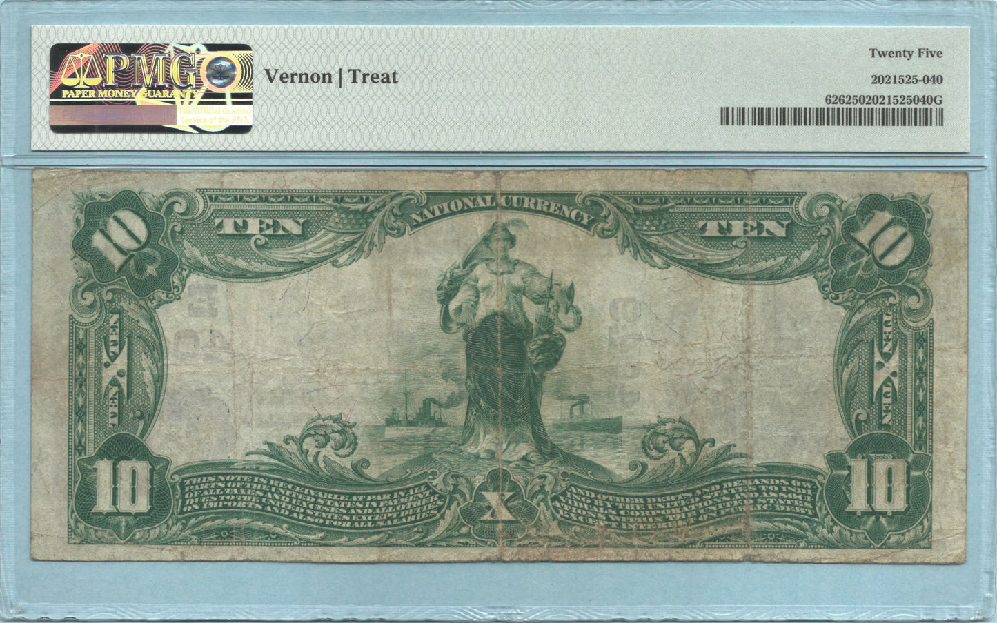 $10 National Currency 1902-PB - Ch#4049 - 2nd NB, Hagerstown, MD - PMG 25