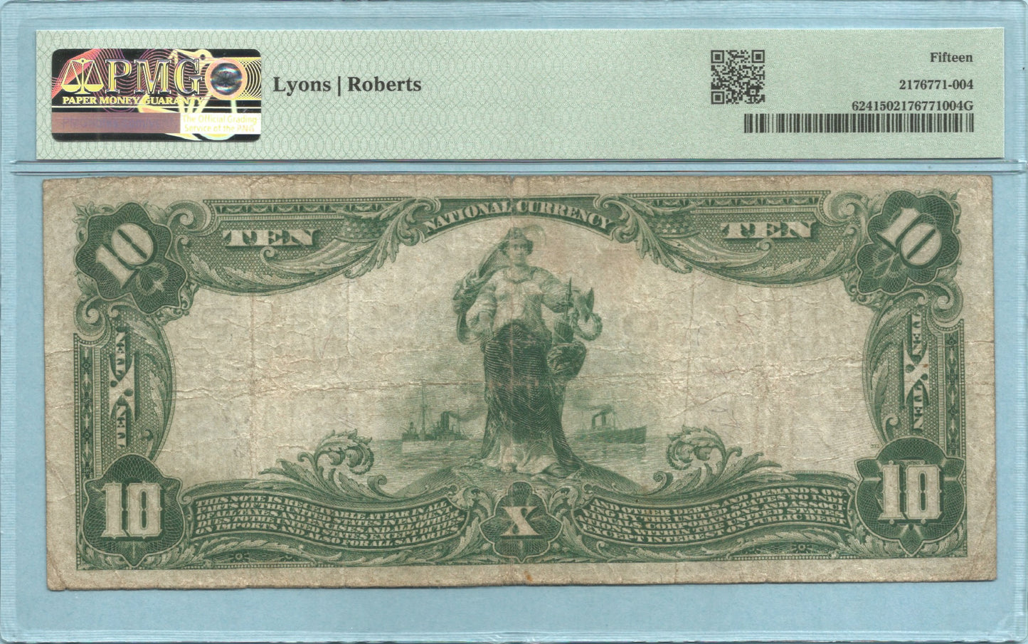$10 National Currency 1902-PB - Ch#2880 - Utah NB, Ogden, UT - PMG 15