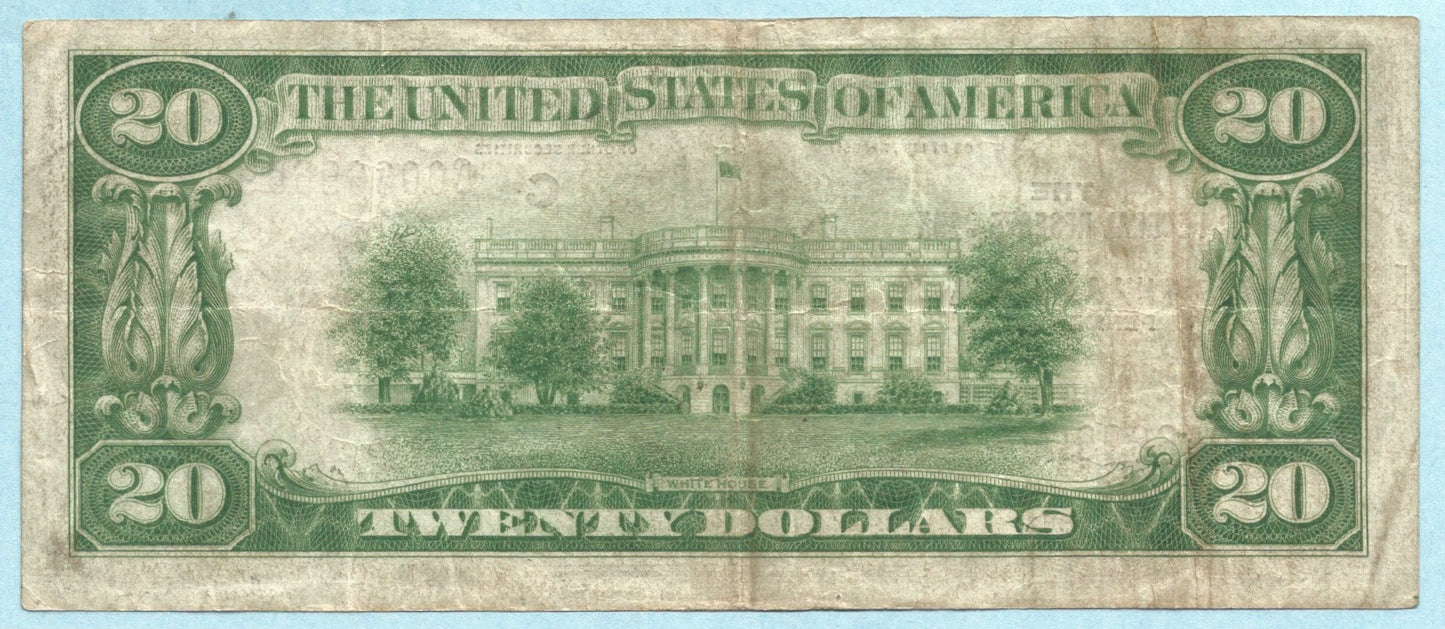 $20 Federal Reserve Bank Note - 1929 - Fr#1870-C - VF+ - (C)Philadelphia