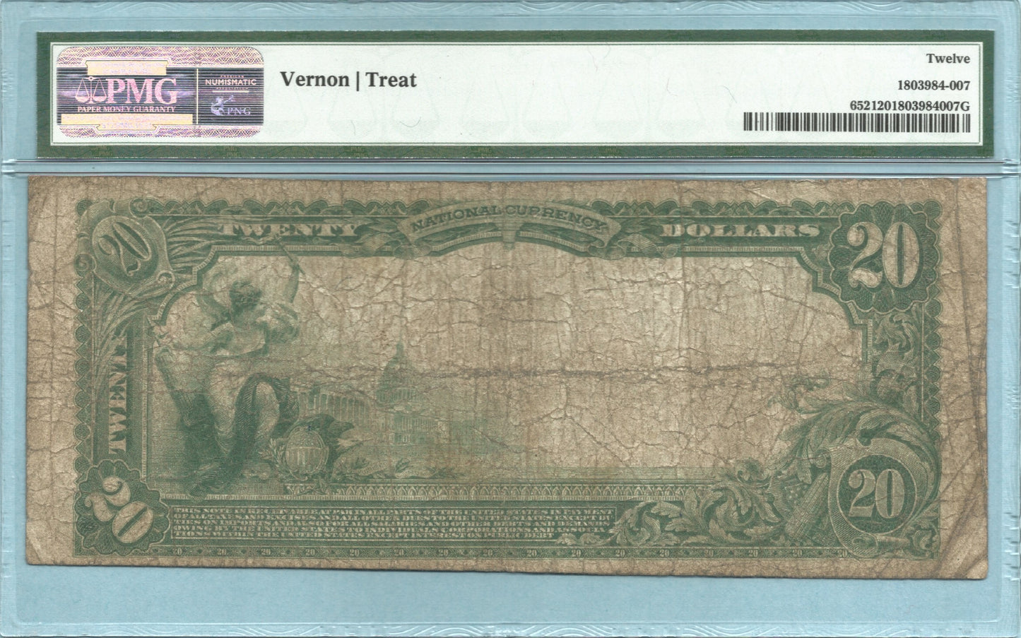 $20 National Currency 1902-PB - Ch#3831 - 1st NB, Latrobe, PA - PMG 12