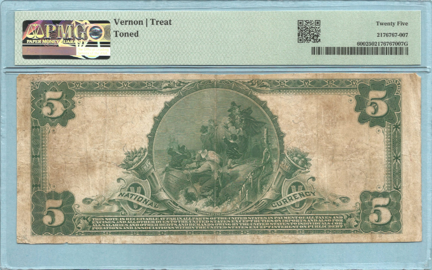 $5 National Currency 1902-PB - Ch#9348 - Ontario NB, Ontario, OR - PMG 25
