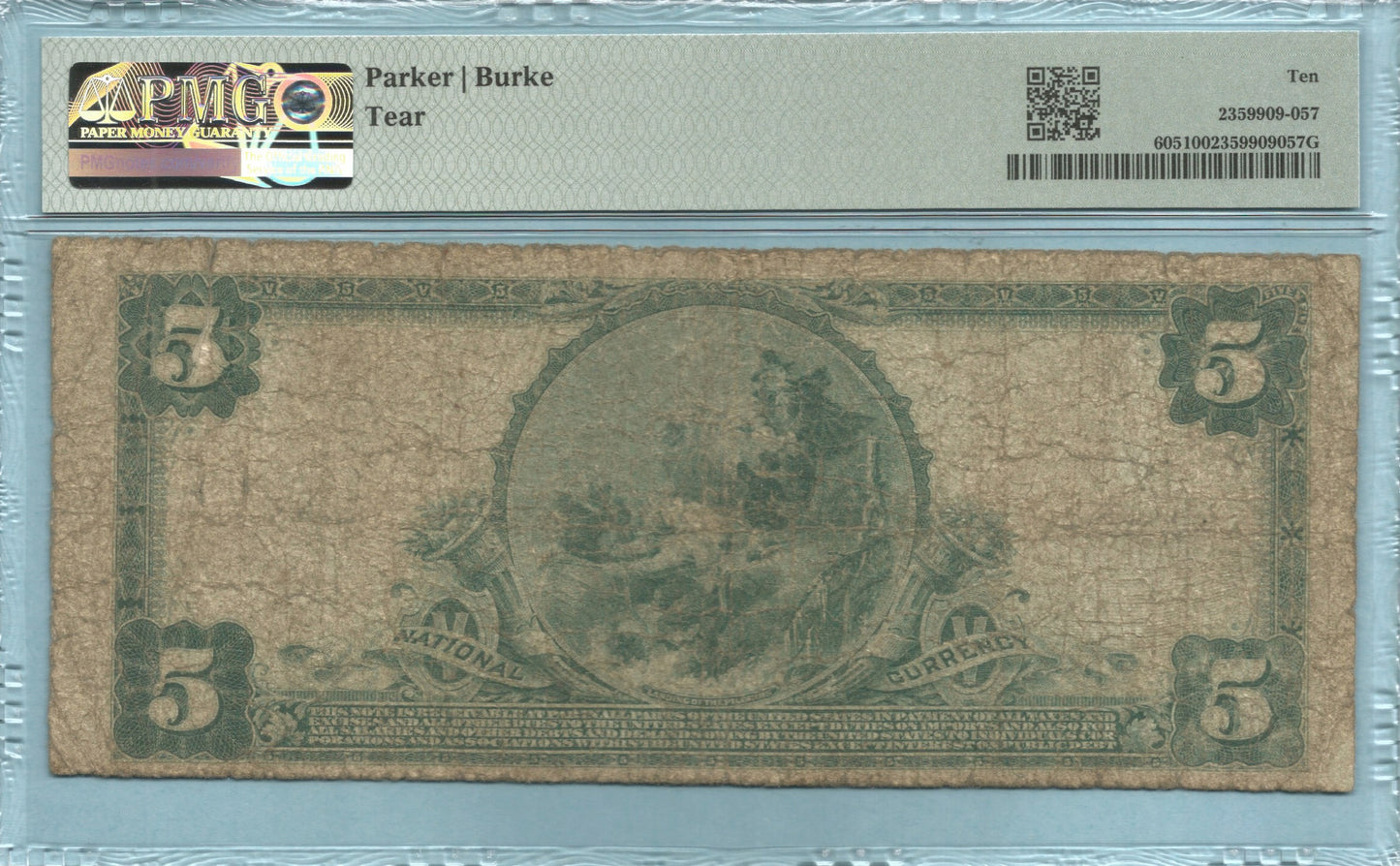 $5 National Currency 1902-PB - Ch#10674 - Orangeburg NB, Orangeburg, SC - PMG 10