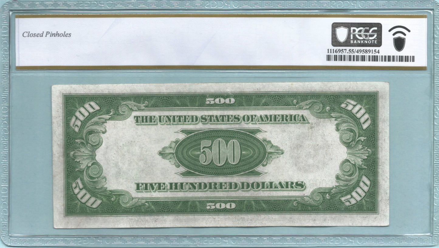 $500 Federal Reserve Notes 1934-A - Fr#2202-G - PCGS 55