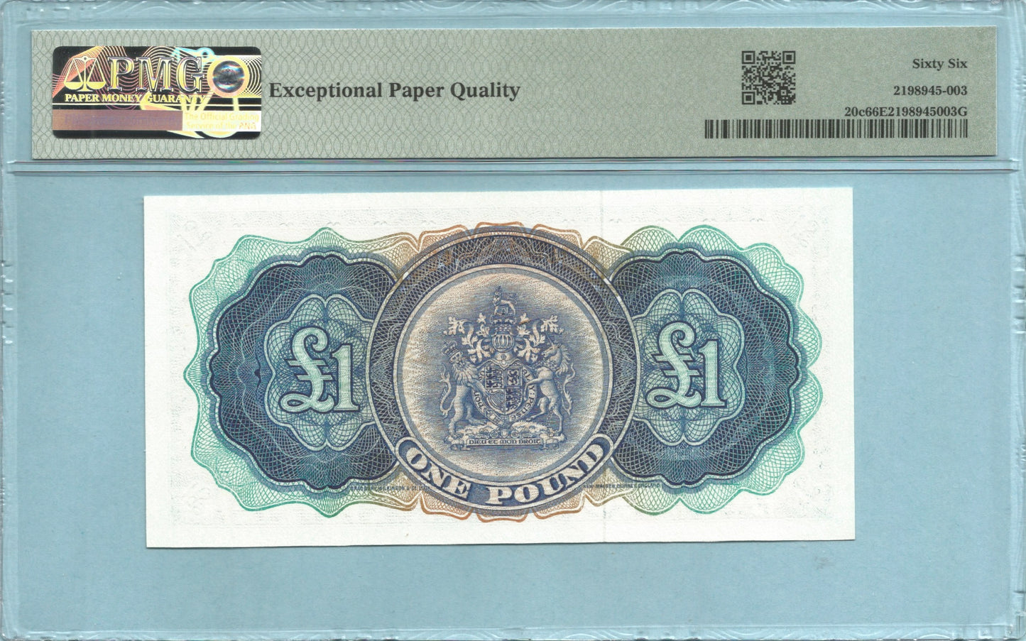 Bermuda Pound - 1.5.1957 - P#20c - PMG 66 EPQ