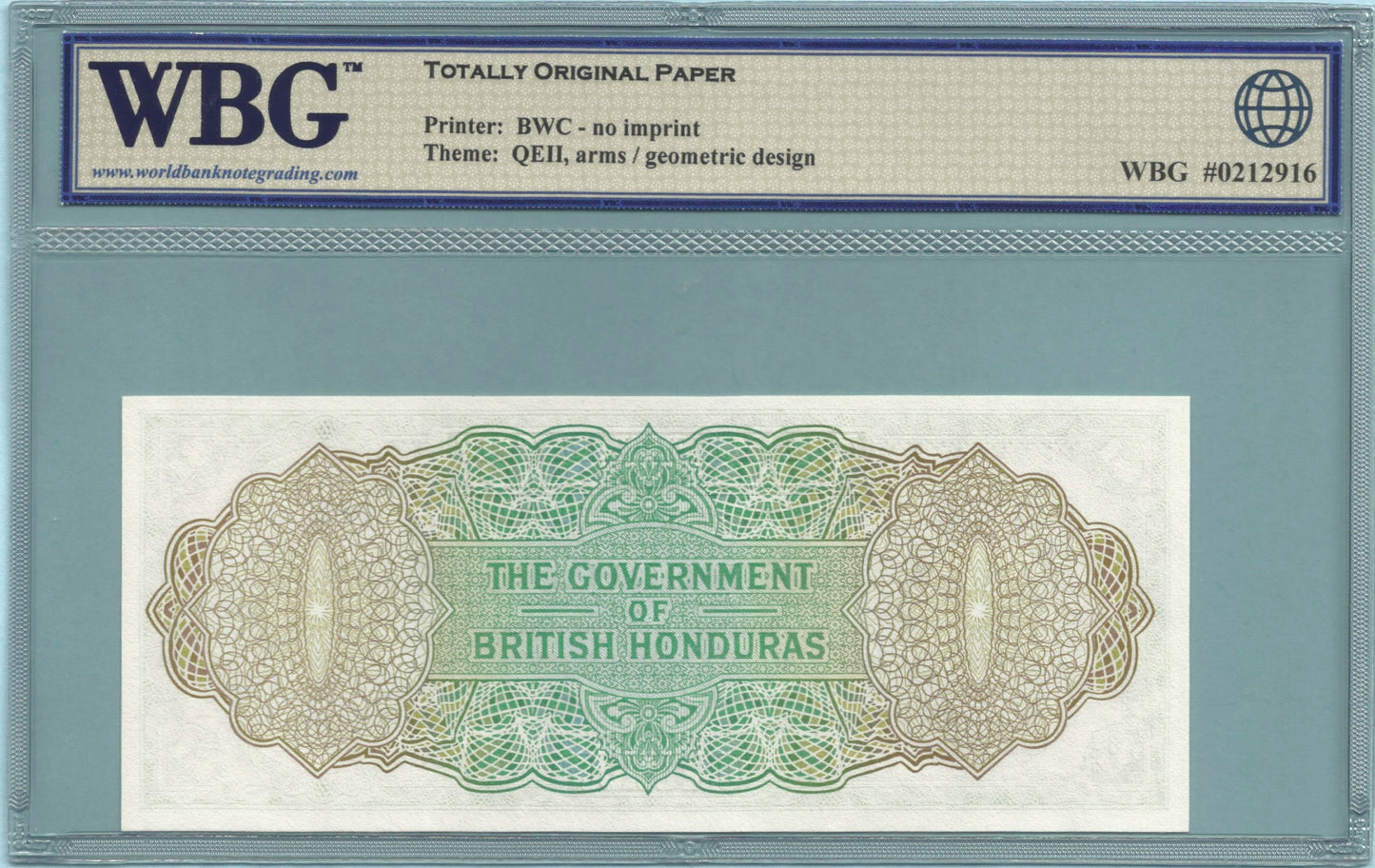 British Honduras Dollar - 1.1.1973 - P#28c - WBG 67 TOP