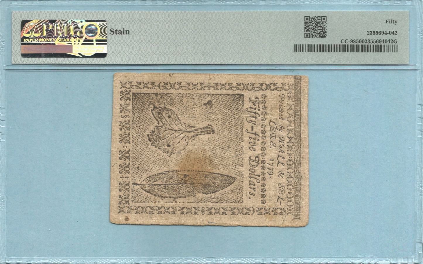 $55 Continental Currency - 1.14.1779 - Fr#CC-98 - PMG 50