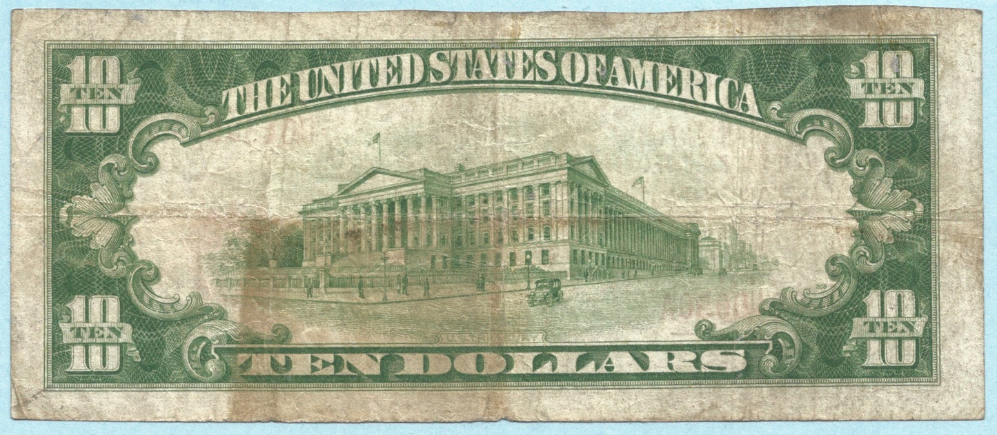 $10 National Currency 1929-T1 - Ch#1559 - 1st NB, Atlanta, GA - VF+