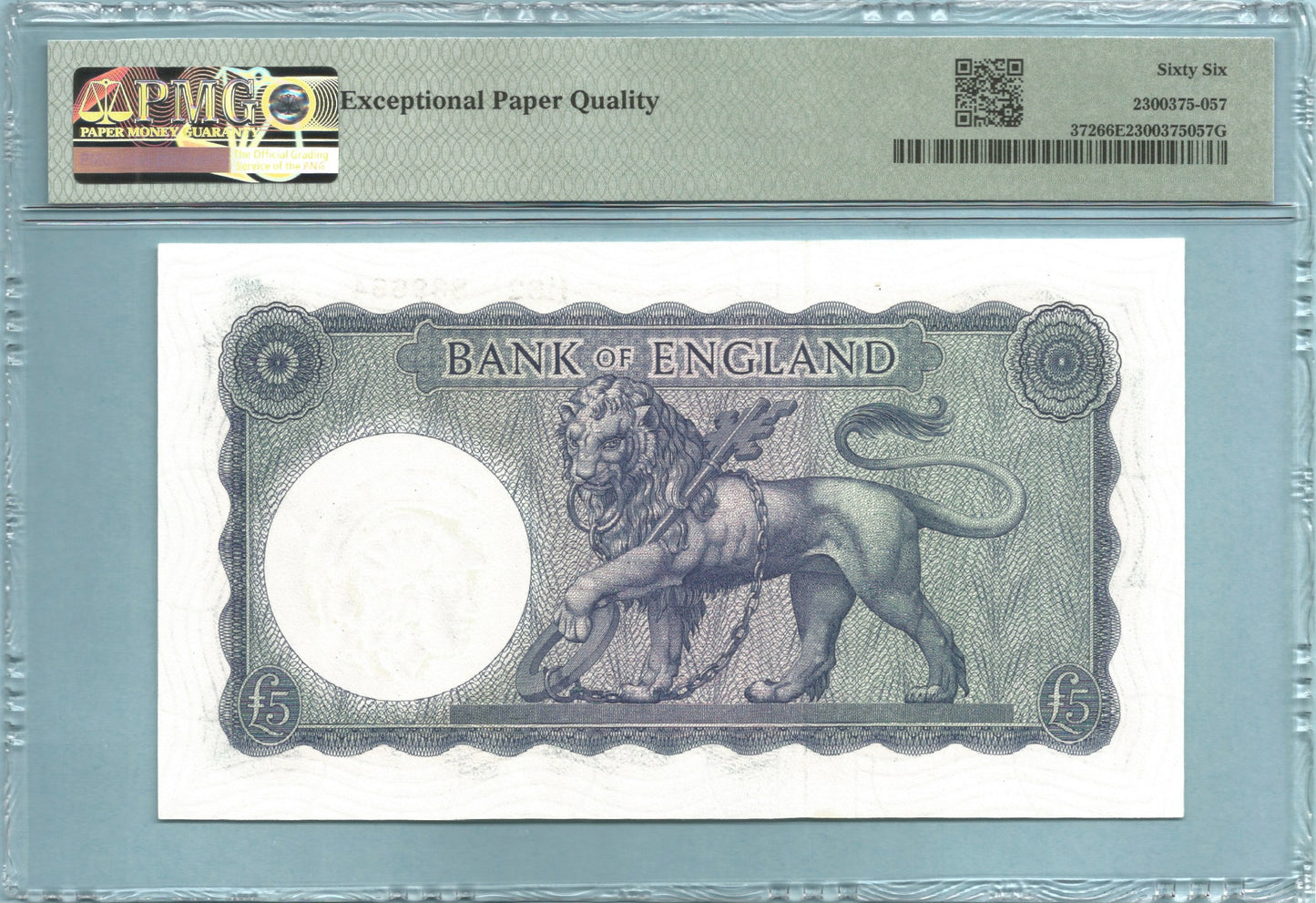 Great Britain 5 Pounds - ND(1961-63) - P#372 - PMG 66 EPQ