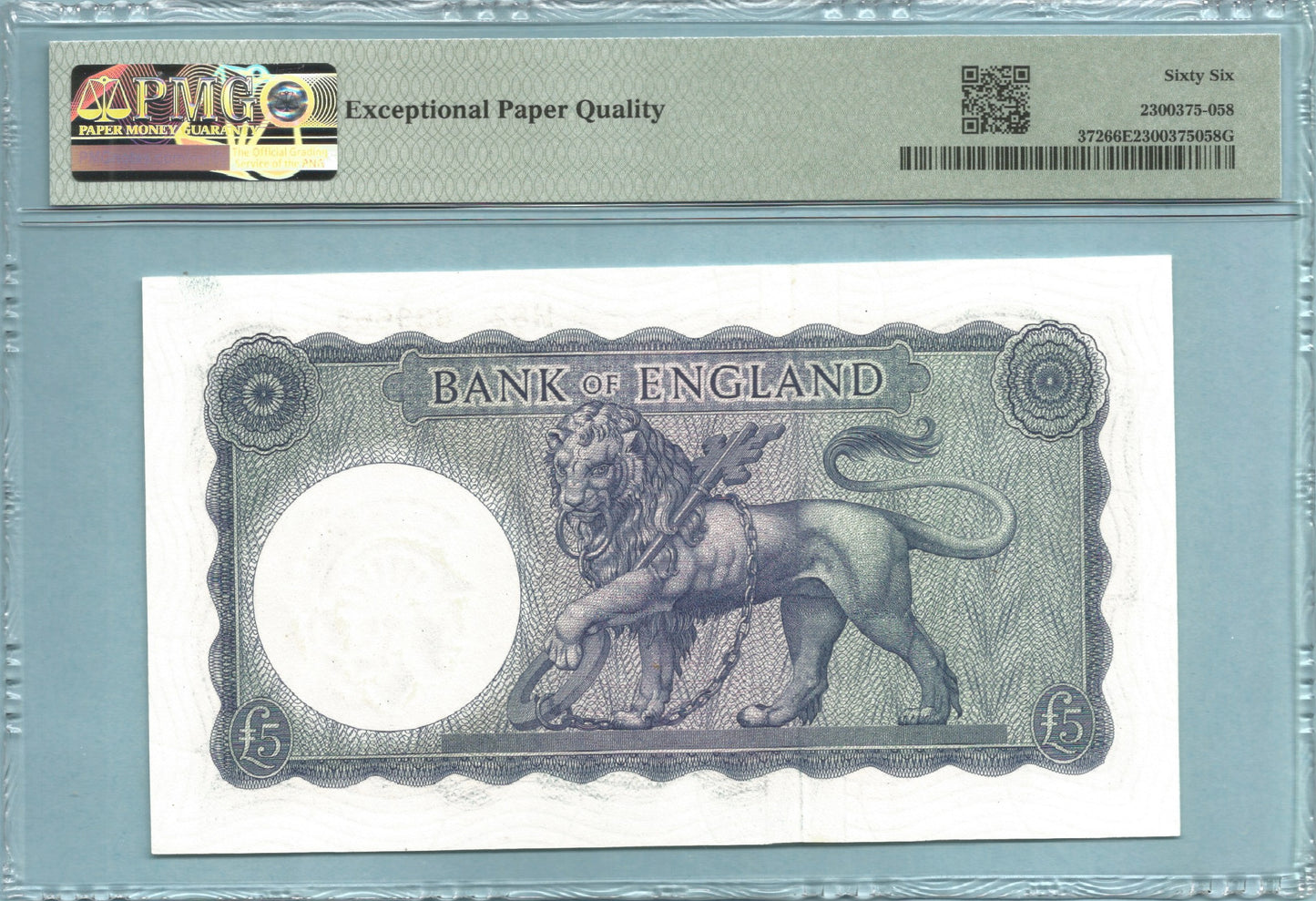 Great Britain 5 Pounds - ND(1961-63) - P#372 - PMG 66 EPQ
