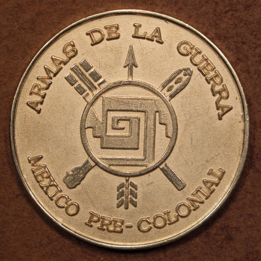 Mexico Medal 1968 Olympics Guadalajara-Arms-Rings-Dove AU - 40mm Sterling Silver