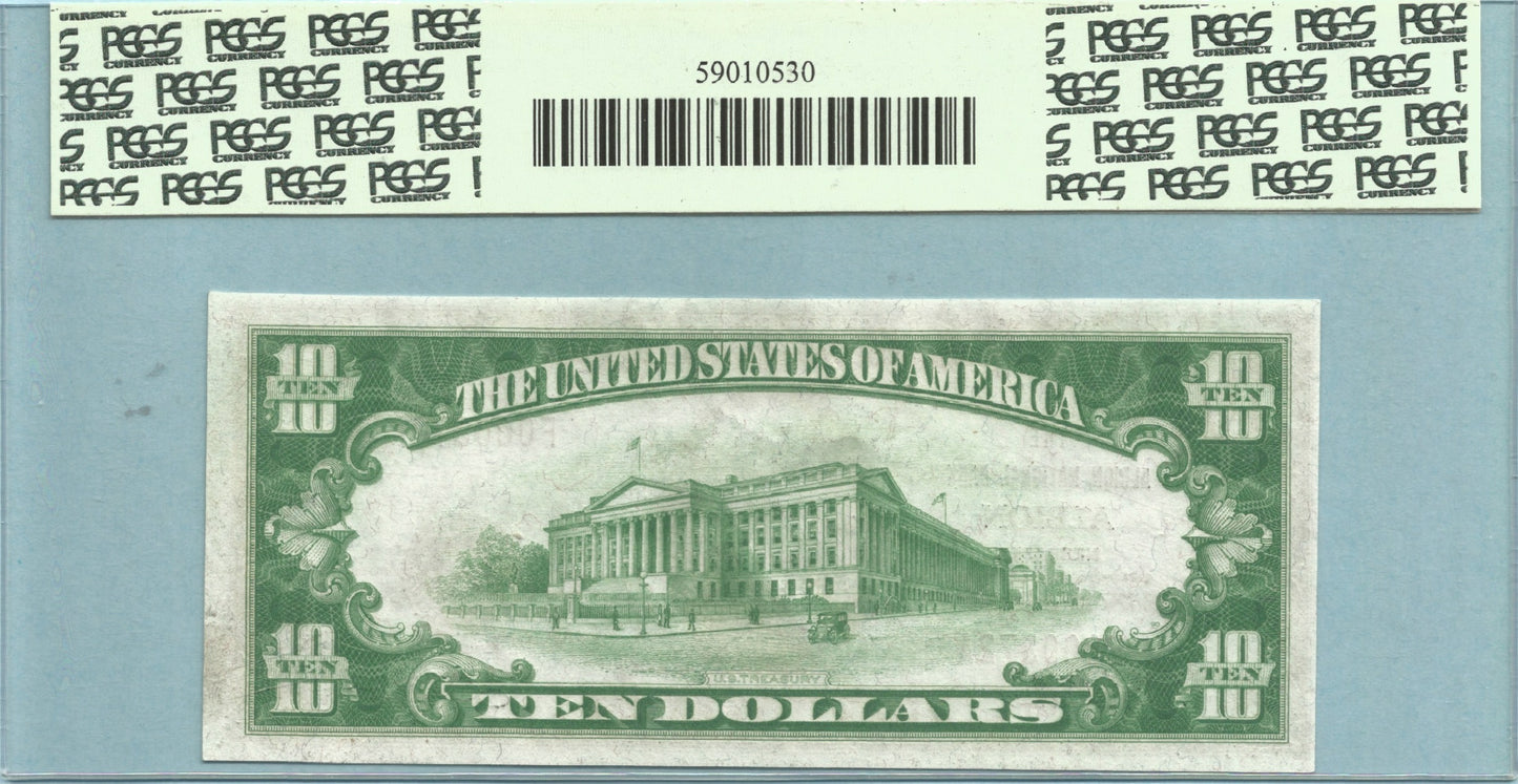 $10 National Currency 1929-T1 - Ch#4173 - Albion NB, Albion, NE - PCGS 63PPQ