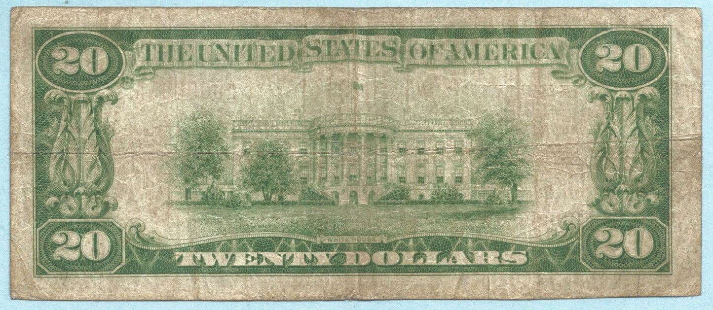 $20 National Currency 1929-T1 - Ch#7983 - Collingswood NB, Collingswood, NJ - VF