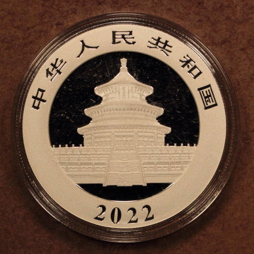 China 10 Yuan 2022 Panda - 30g .999 Silver - GemBU