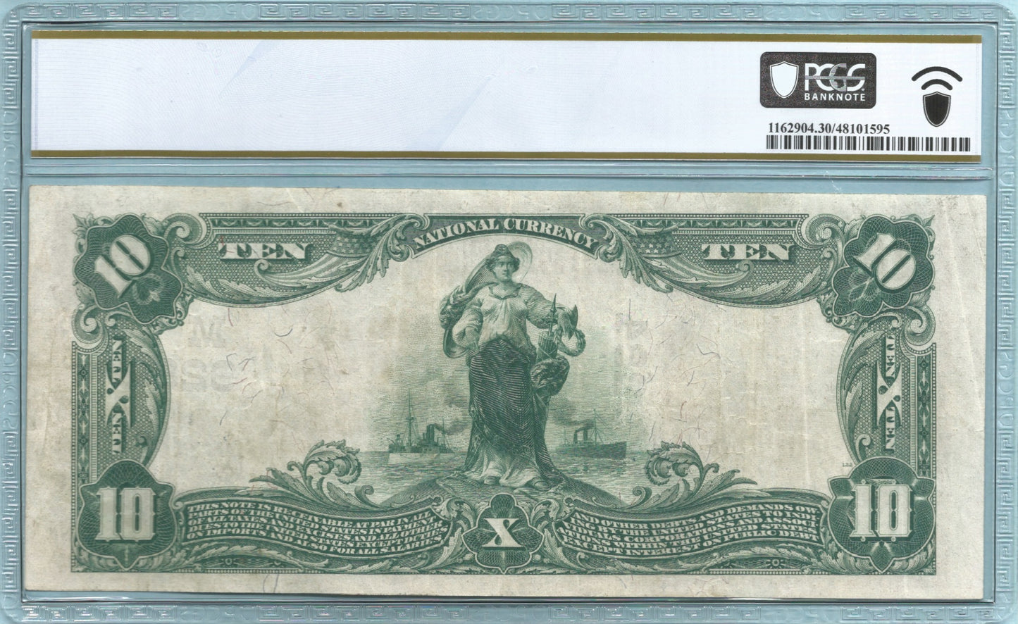 $10 National Currency 1902-PB - Ch#9284 - Rempel NB, Logan, OH - PCGS 30