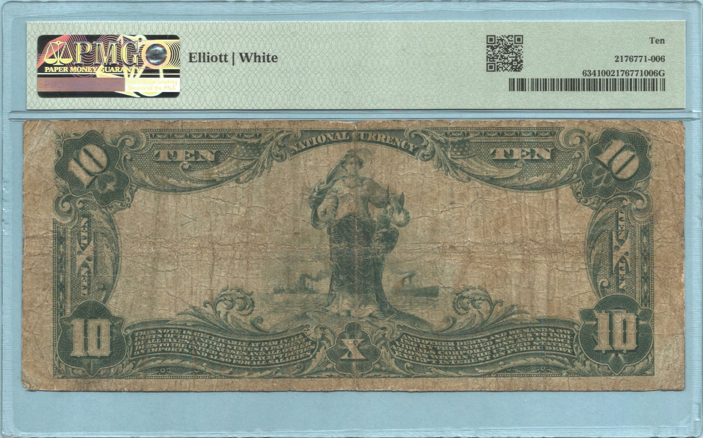 $10 National Currency 1902-PB Ch#2597 - First & Utah NB, Ogden, UT - PMG 10