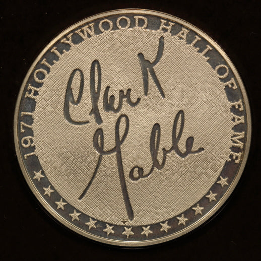 USA 1971-FM "Clark Gable" Stering Silver Proof Medal in Hollywood HOF Holder