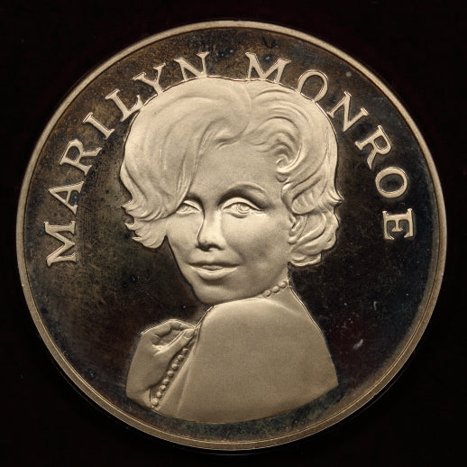 USA 1971-FM "Marilyn Monroe" Stering Silver Proof Medal in Hollywood HOF Holder