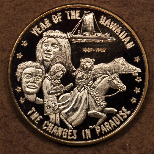 USA - Hawaii 1987 "Year of the Hawaiian - Prince" 1oz. Silver Round - Mtg:200