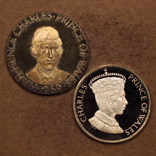 Great Britain Prince Charles Investiture 1969 Sterling Silver Medal - 2pcs Proof