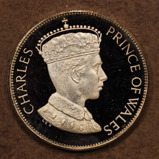 Great Britain Prince Charles Investiture 1969 Sterling Silver Medal - 2pcs Proof