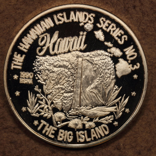 USA - Hawaii 1990 "1st Okinawa Immigrants" 1oz Silver Round - Mtg:200