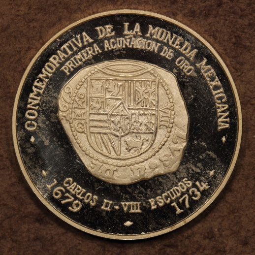 Mexico Silver Medal 1971-Mo "8 Escudos 1679-1734" BU+