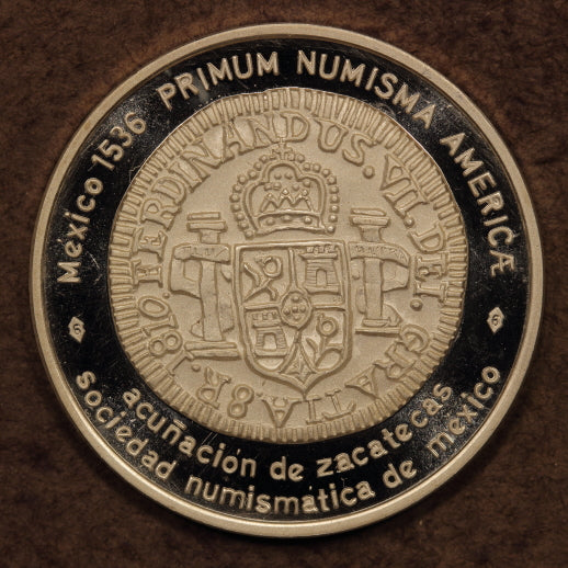 Mexico Silver Medal 1974-Mo "Zacatecas 8 Reales 1810" ChBU