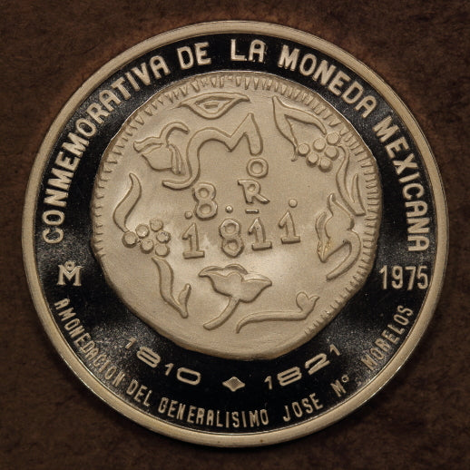 Mexico Silver Medal 1975-Mo "SUD 8 Reales 1811" ChBU