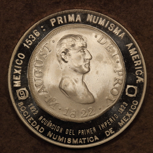 Mexico Silver Medal 1979-Mo "8 Reales 1822" ChBU