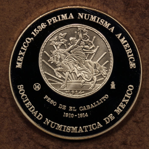 Mexico Silver Medal 1993-Mo "Caballito Peso 1914" Proof