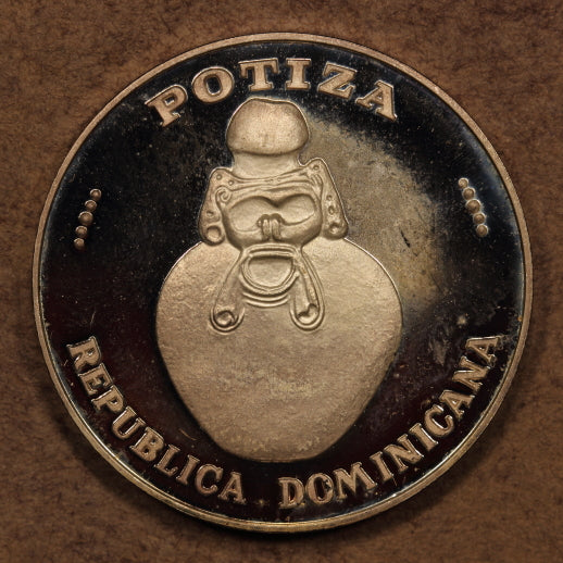 Domincan Republic Medal ND(c.1980) "Arte Taino-Potiza" 27.7g - 40.5mm Proof