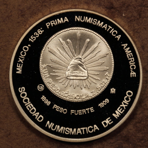 Mexico Silver Medal 1993-Mo "Peso 1901" Proof