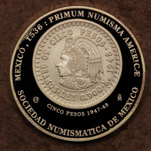 Mexico Silver Medal 1998-Mo "Cinco Pesos 1948" Proof