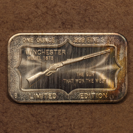 USA - Old West Gun "Winchester 1873" 1 Troy Ounce Silver Bar