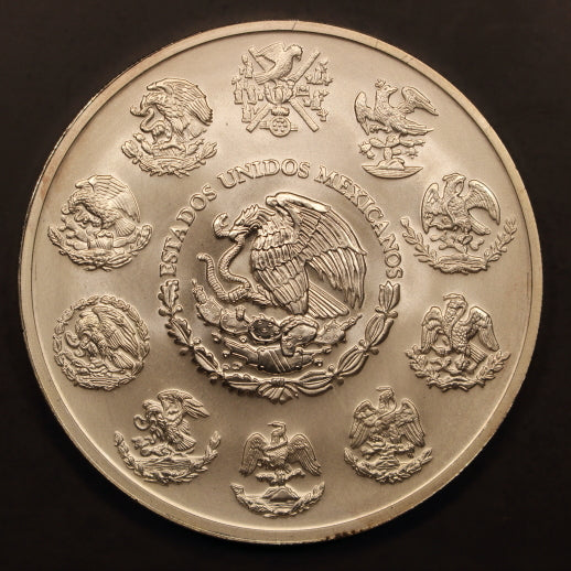Mexico Libertad 5 Onzas 1999 - .999 Pura Plata - 5oz Silver Coin - BU+