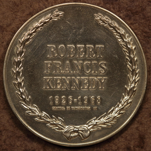 Mexico Silver Medal 1968 "Death of Robert F. Kennedy" AU - 40mm