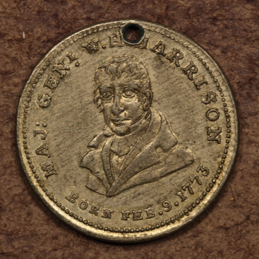 Wm H. Harrison Campaign 1840 & Inauguration 1841 Medals 4pcs - All Holed As Made