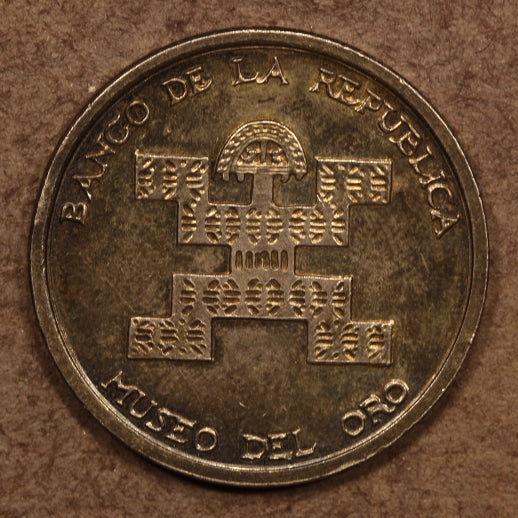 Colombia Banco De La Republica Museo Del Oro 1954 Silver Medal - 15.9g 32mm EF