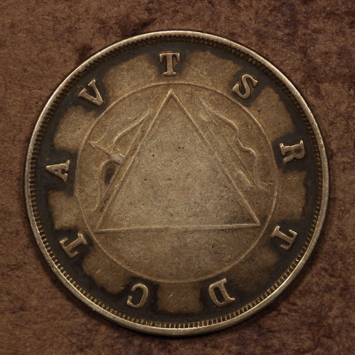 Masonic Style Archery Medal "Triangles-Bows-Arrows" ND(c.1900) Silver VF - 37mm